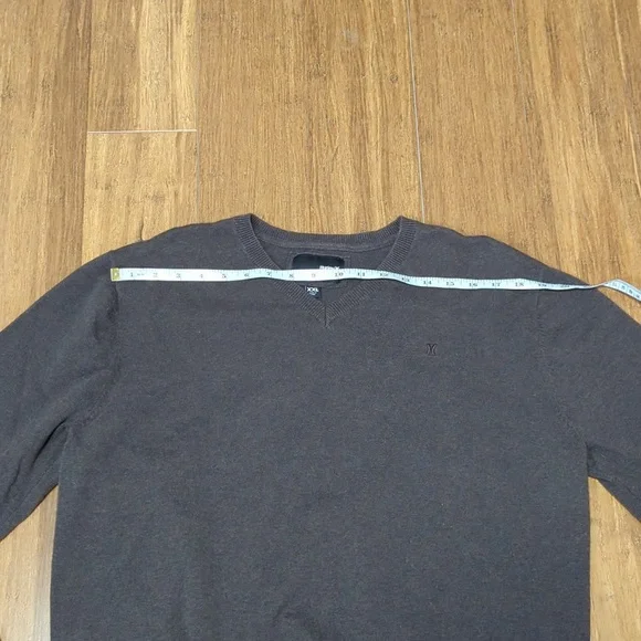 Hurley Brown V-Neck Cotton Pullover Sweater - Picture 8 of 13